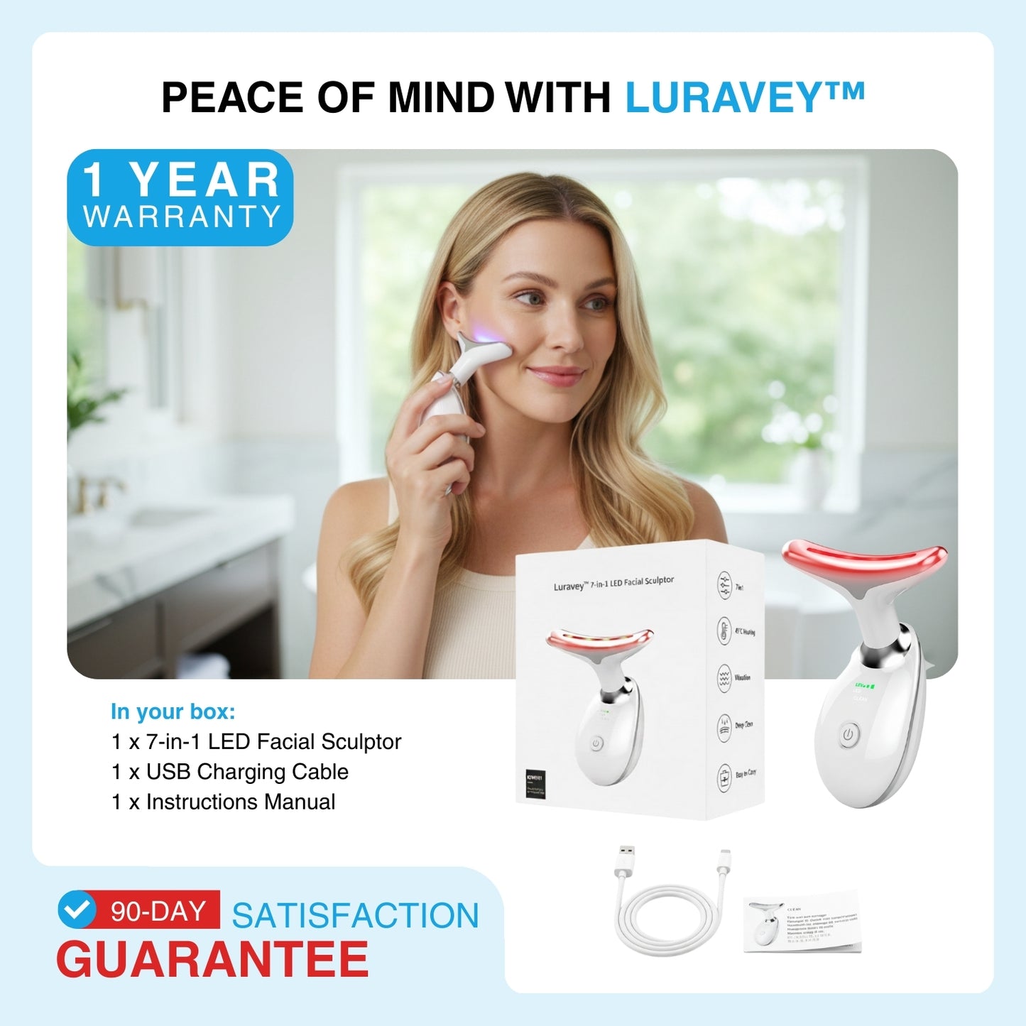 Luravey® 7-in-1 LED Facial Sculptor